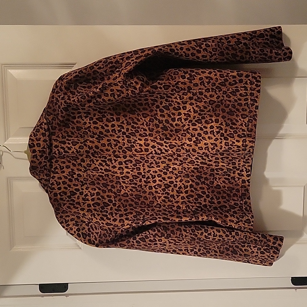 Lauren Ralph Lauren Leopard Print Pea Coat in Brown and Black - Picture 2 of 7